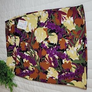 NWT Lularoe Cassie Floral Pencil Skirt size L